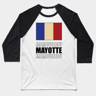 Flag of Mayotte Baseball T-Shirt